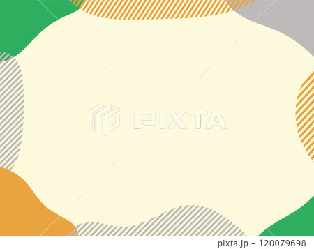 流体シェイプの抽象的なポップなフレーム　Liquid abstract background. 120079698
