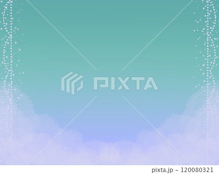 ファンタジックな空想の空と雲の背景04 120080321