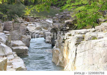 寝覚の床　木曽川 120080708