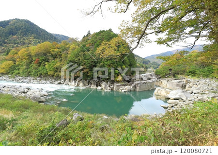 寝覚の床　木曽川 120080721