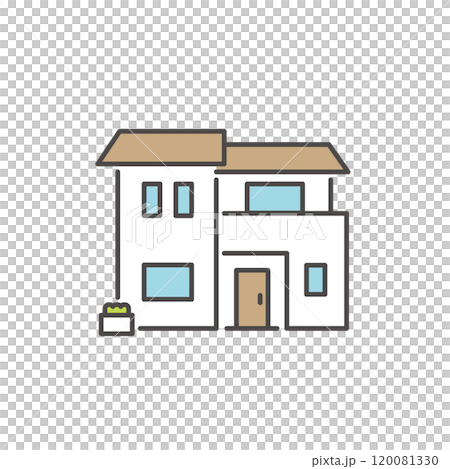 簡單和現代住房圖標的向量圖解 簡單和現代住房圖標的向量圖解 120081330