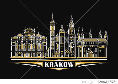 Vector illustration of Krakow Vector illustration of Krakow 120081737