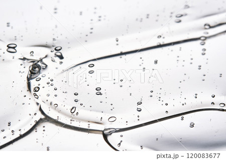 Texture of the hair gel or hyaluronic gel for the face. 120083677