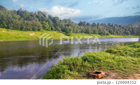 Upper reaches of the Volga river in Russia Upper reaches of the Volga river in Russia 120084152