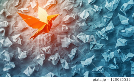 Innovation And Inspiration: Symbolic Representation Of New Ideas And Creative Thinking Through Origami Paper Transformation 120085533