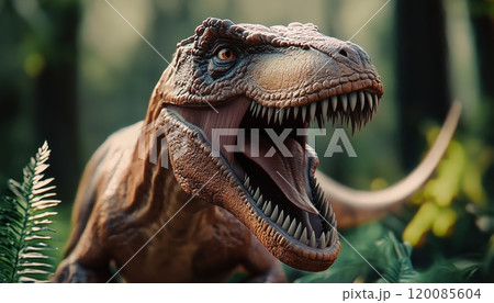 3d Render Dinosaur: An Impressive 3d Rendering Of A Dinosaur Captured In Exceptional Detail And Realism. Experience The Incredible Realism! 3d Render Dinosaur: An Impressive 3d Rendering Of A Dinosaur Captured In Exceptional Detail And Realism. Experience The Incredible Realism! 120085604