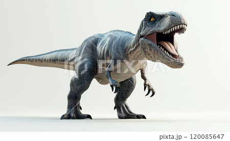 3d Render Dinosaur Illustration - A Realistic Depiction Of A Dinosaur Created Through 3d Rendering Technology. Vivid And Detailed Visual Representation. 120085647