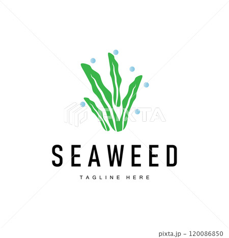 coral logo underwater seaweed plant simple template design marine decoration coral logo underwater seaweed plant simple template design marine decoration 120086850
