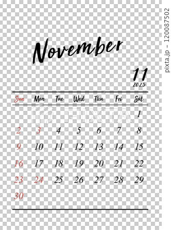 2025年_11月_レトロカレンダー_タテ 2025年_11月_レトロカレンダー_タテ 120087502