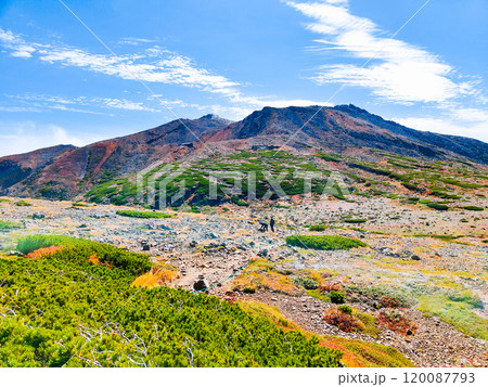 秋の御嶽山登山：サイノ河原と剣ヶ峰 120087793