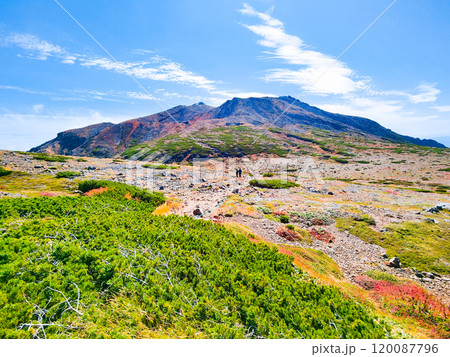 秋の御嶽山登山：サイノ河原と剣ヶ峰 120087796