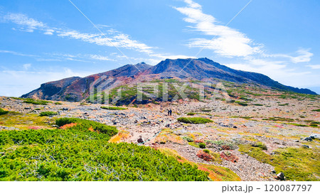 秋の御嶽山登山:サイノ河原と剣ヶ峰 秋の御嶽山登山:サイノ河原と剣ヶ峰 120087797