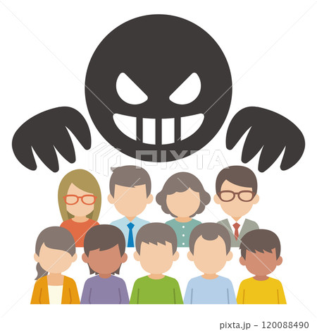 悪人に弱みを握られた一般人のイラスト 悪人に弱みを握られた一般人のイラスト 120088490