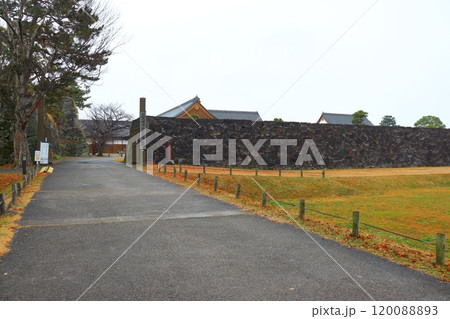 佐賀城 西側土塁石垣（佐賀城本丸歴史館 西門） 120088893