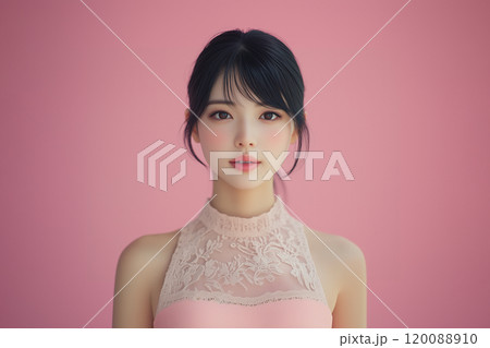 AI生成画像：ドレスアップした女性モデル 120088910