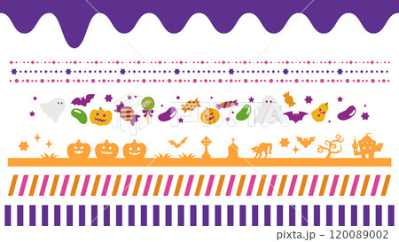 ハロウィンのいろんな装飾ラインセット 120089002