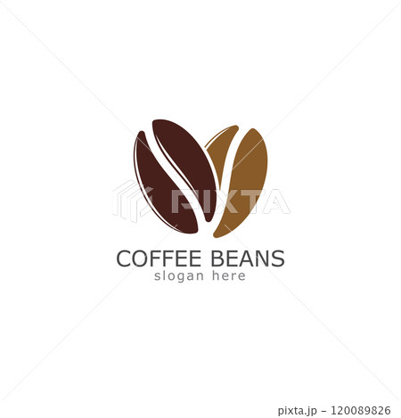 coffee beans logo icon vector illustration 120089826