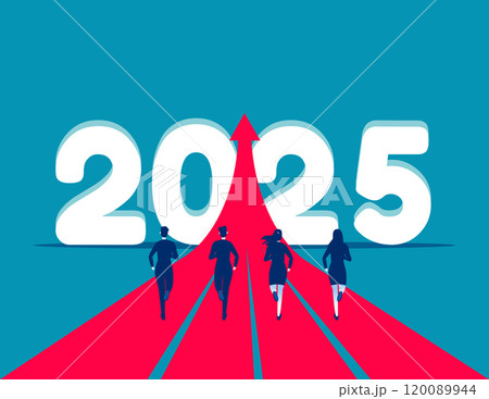 People running to 2025. Start up a new to goal 120089944