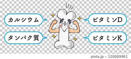 Healthy bone characteristics and nutrients Healthy bone characteristics and nutrients 120089961