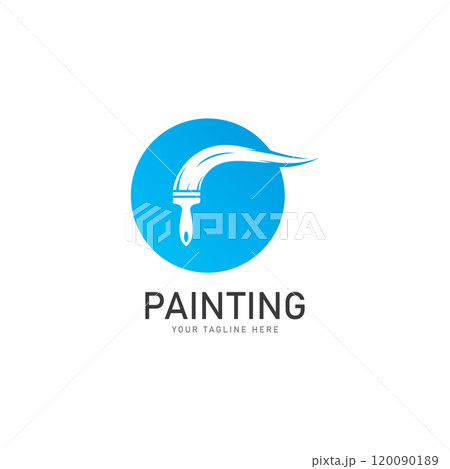 painting logo vector illustration design template 120090189