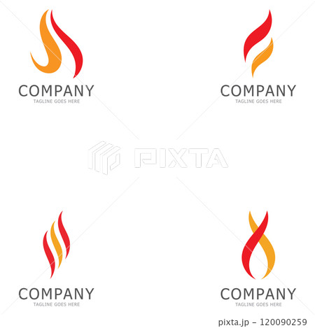 fire flame logo design vector icon image fire flame logo design vector icon image 120090259