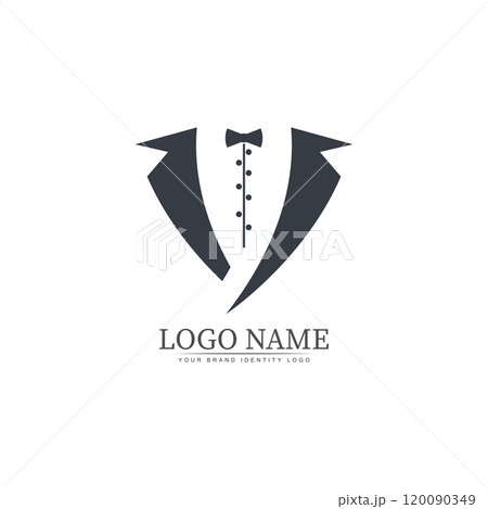 tuxedo logo template vector icon illustration design vector tuxedo logo template vector icon illustration design vector 120090349