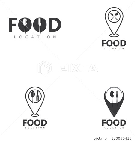 Food Location Logo Design Template Food Location Logo Design Template 120090419