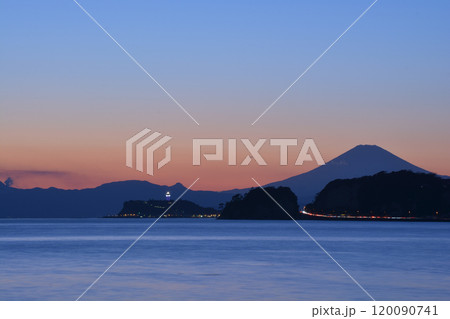 富士山夕景 120090741