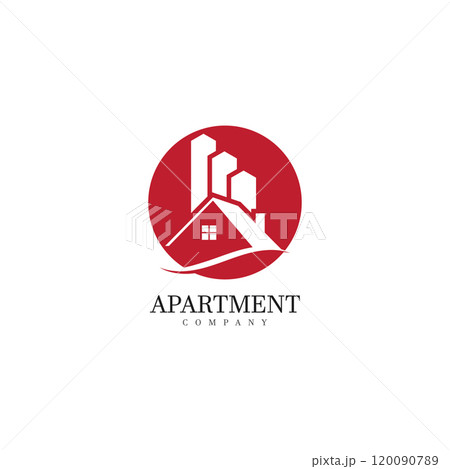Building apartment simple logo inspiration vector template Building apartment simple logo inspiration vector template 120090789