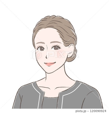 黒い制服を着たエステティシャン 120090924