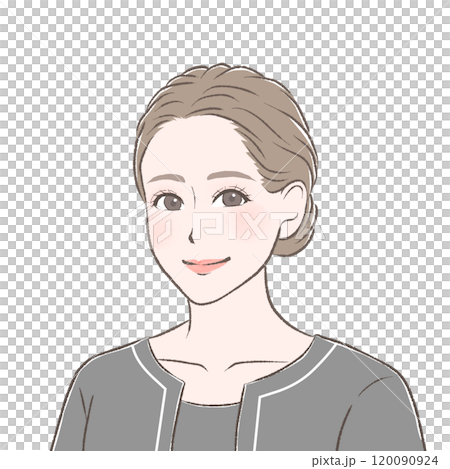 黒い制服を着たエステティシャン 120090924