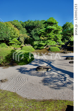 松と砂紋の日本庭園 120091253