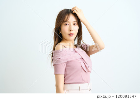 若い日本人女性のファッションポートレート 若い日本人女性のファッションポートレート 120091547