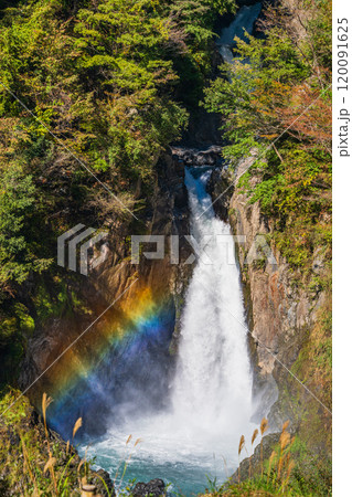 【静岡県】オクシズ・梅ケ島地区の赤水の滝・虹 120091625