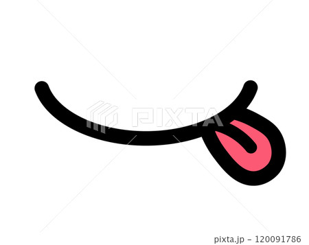 食いしん坊の舌マーク(グルメアイコン) 食いしん坊の舌マーク(グルメアイコン) 120091786