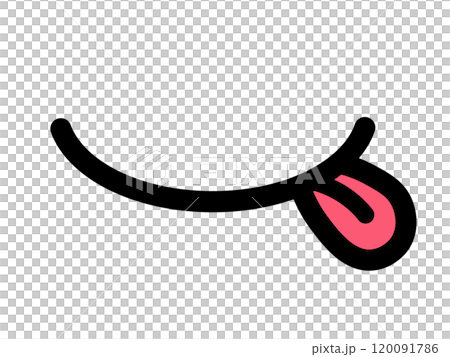 食いしん坊の舌マーク(グルメアイコン) 食いしん坊の舌マーク(グルメアイコン) 120091786