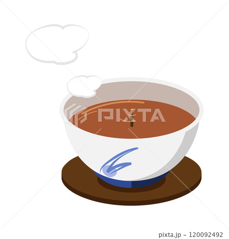 茶柱が立つお茶のイラスト 120092492