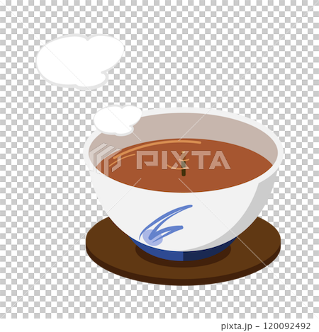 茶柱が立つお茶のイラスト 120092492
