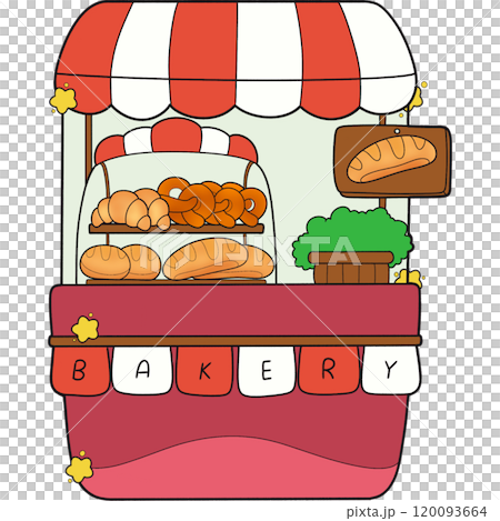 The illustration of a bakery The illustration of a bakery 120093664
