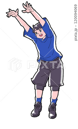 ブロックをする男の子のイラスト ブロックをする男の子のイラスト 120094069