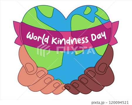 World kindness day hands holding earth shaped heart care unity diversity icon colorful environmental care global international celebration togetherness anti-racism design set World kindness day hands holding earth shaped heart care unity diversity icon colorful environmental care global international celebration togetherness anti-racism design set 120094521