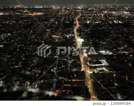 【都内上空から空撮・夜景】　天文台通り 120094584