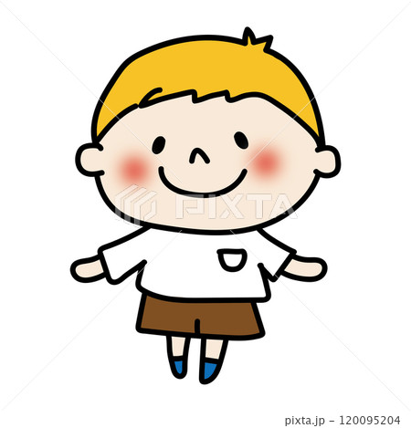 金髪の子供（男の子） 120095204