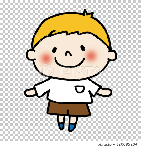 金髪の子供（男の子） 120095204