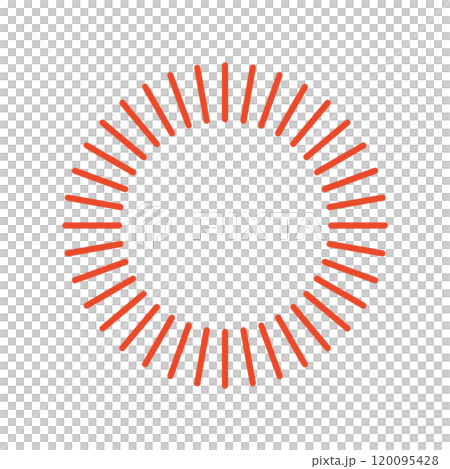 Line drawing circular frame - Juicy orange (bright orange) Line drawing circular frame - Juicy orange (bright orange) 120095428