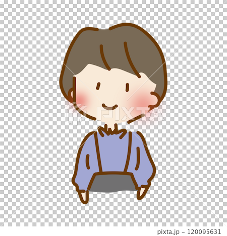 短髮可愛女孩 120095631