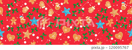 Christmas seamless banner. Christmas seamless banner. 120095767