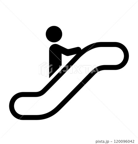 エスカレーターのアイコン 120096042