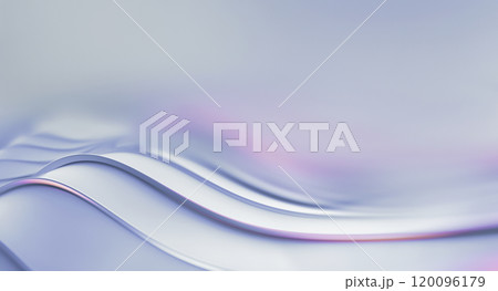 Flowing lines in subtle pastel colors create an ethereal ambiance, evoking calm and tranquility in a serene setting. 120096179