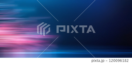 A mesmerizing blend of pink and blue swirling colors creates a dynamic, dreamlike atmosphere that captivates the viewer. 120096182